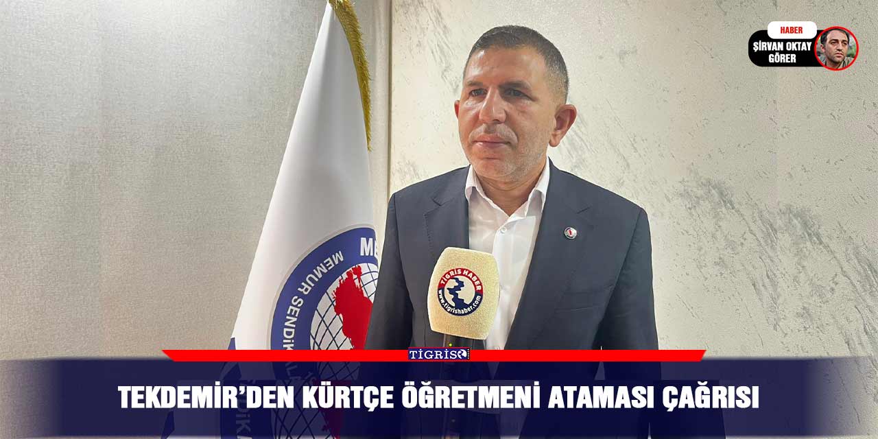 Tekdemir’den Kürtçe öğretmeni ataması çağrısı