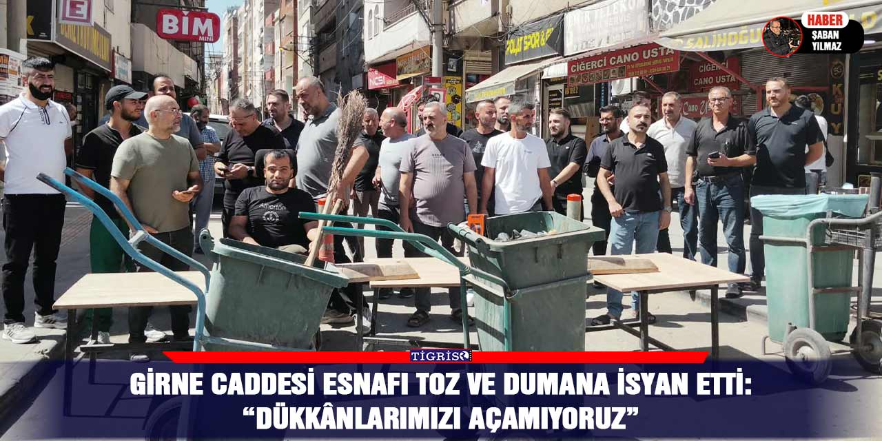 Girne Caddesi esnafı toz ve dumana isyan etti: “Dükkânlarımızı açamıyoruz”