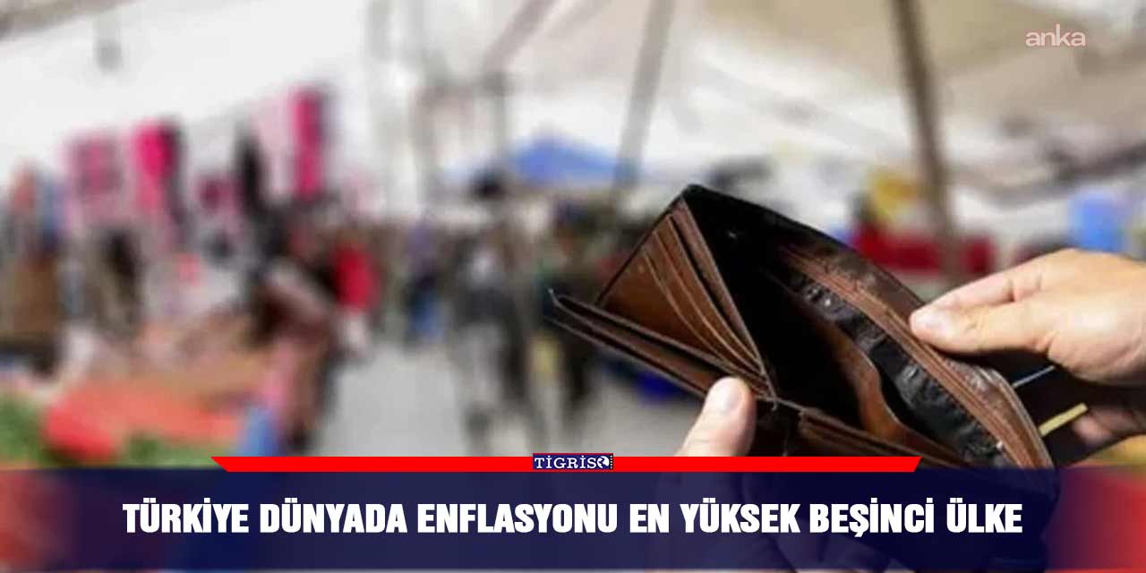 Türkiye dünyada enflasyonu en yüksek beşinci ülke