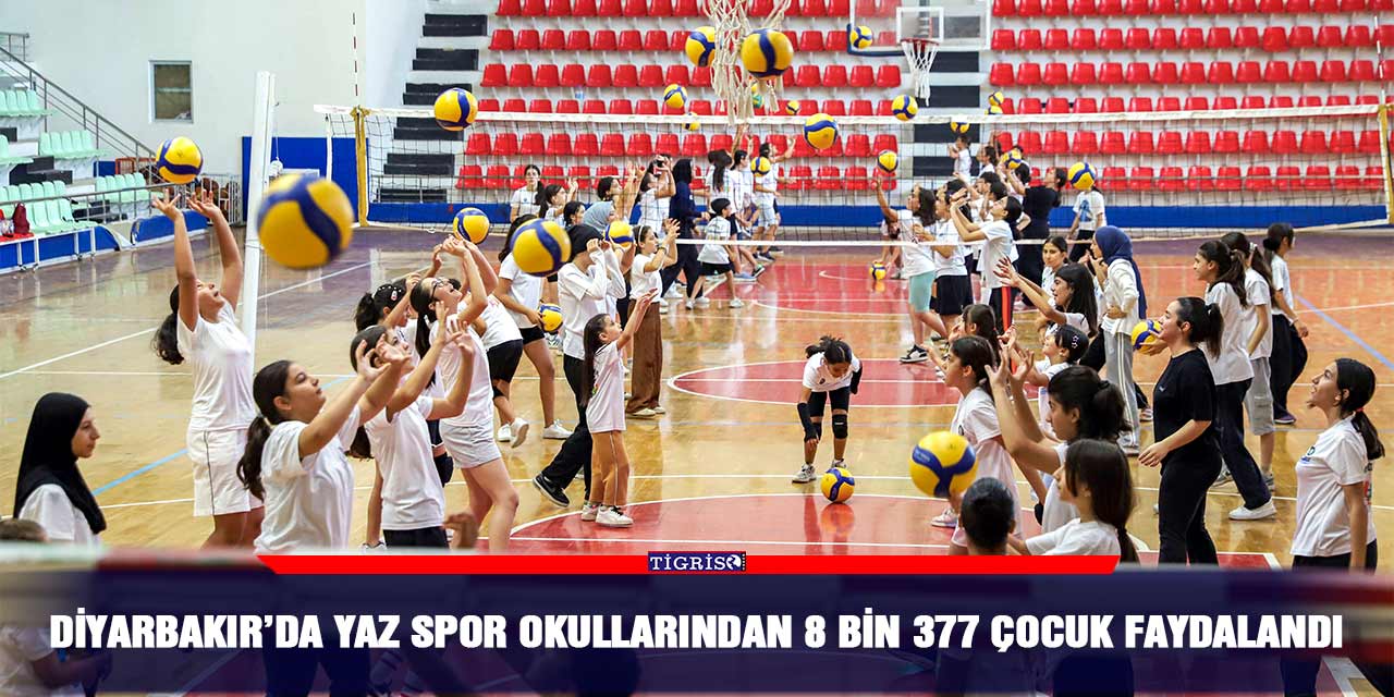 Diyarbakır’da Yaz Spor Okullarından 8 bin 377 çocuk faydalandı