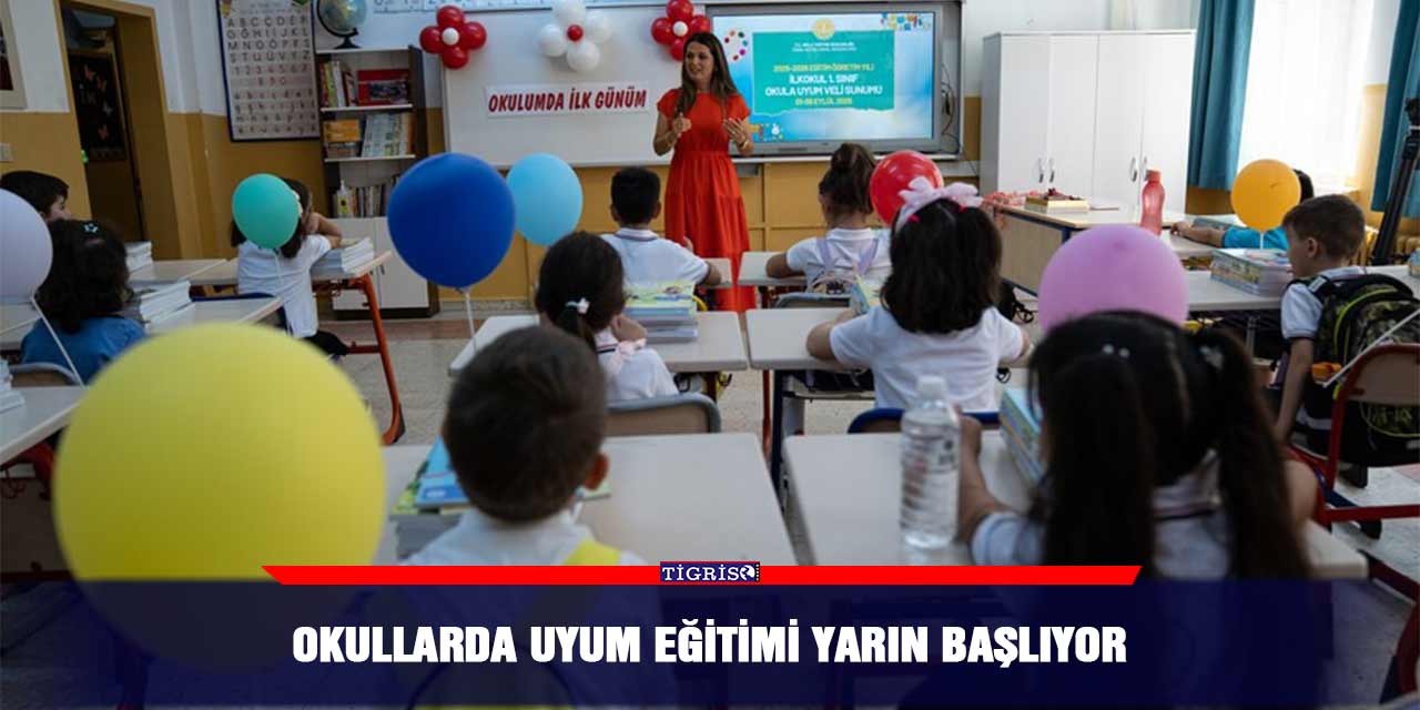 Okullarda uyum eğitimi yarın başlıyor