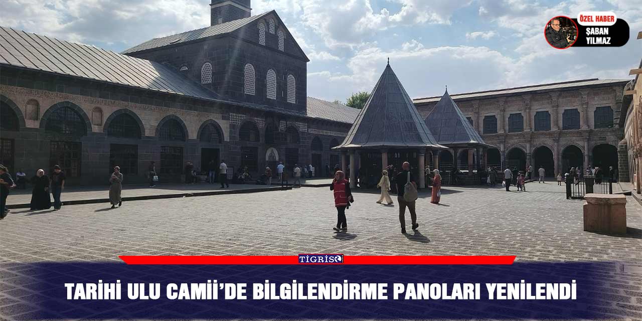 Tarihi Ulu Camii’de bilgilendirme panoları yenilendi