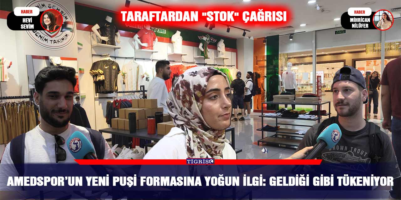 Amedspor’un yeni puşi formasına yoğun ilgi: Geldiği gibi tükeniyor