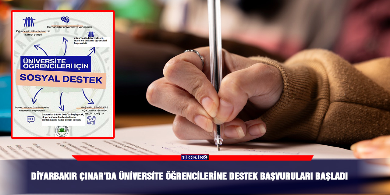 Diyarbakır Çınar’da üniversite öğrencilerine destek başvuruları başladı