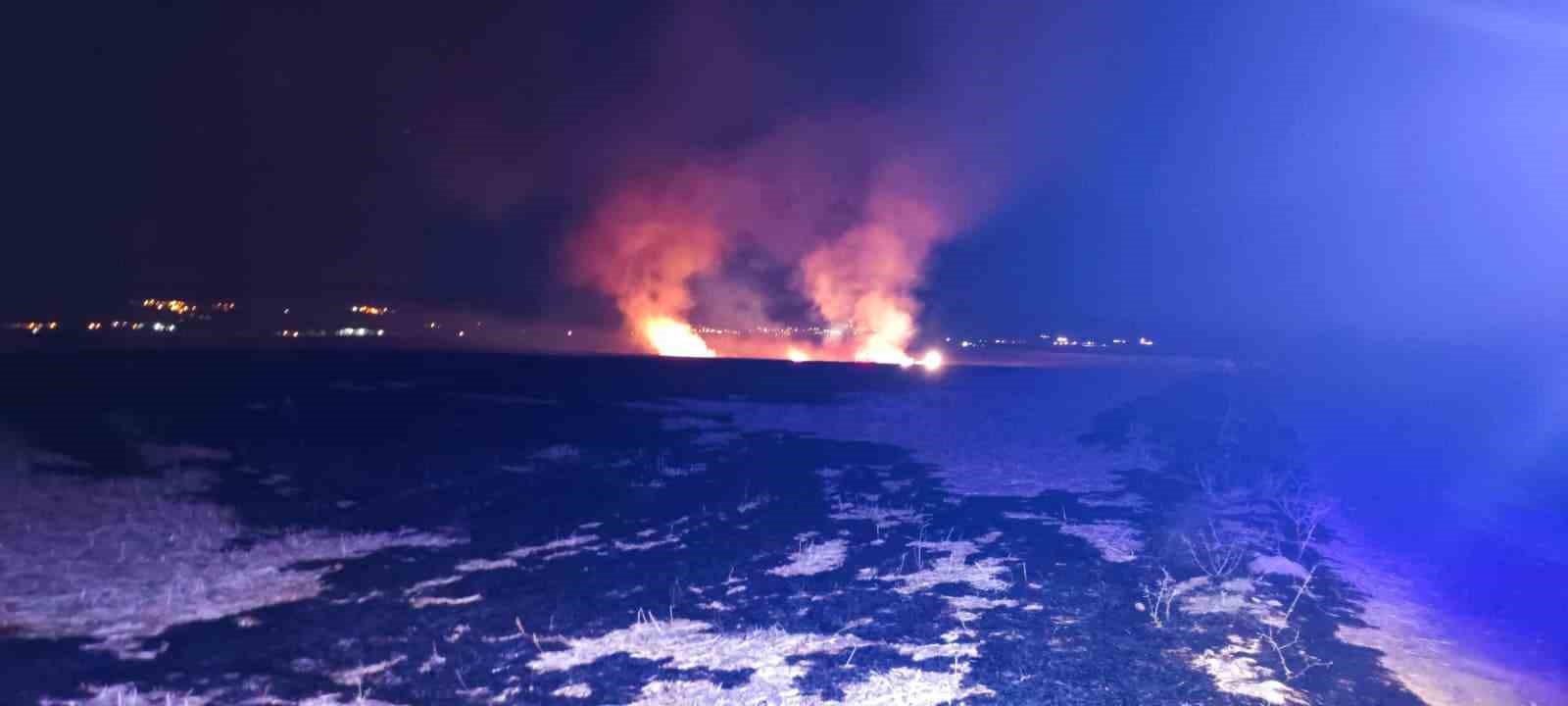 Adıyaman’da anız yangını