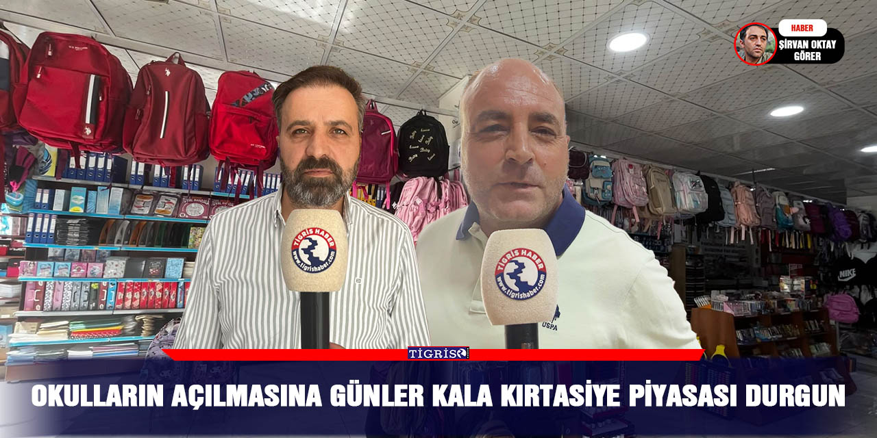 Okulların açılmasına günler kala kırtasiye piyasası durgun
