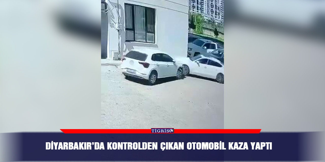 Diyarbakır’da kontrolden çıkan otomobil kaza yaptı