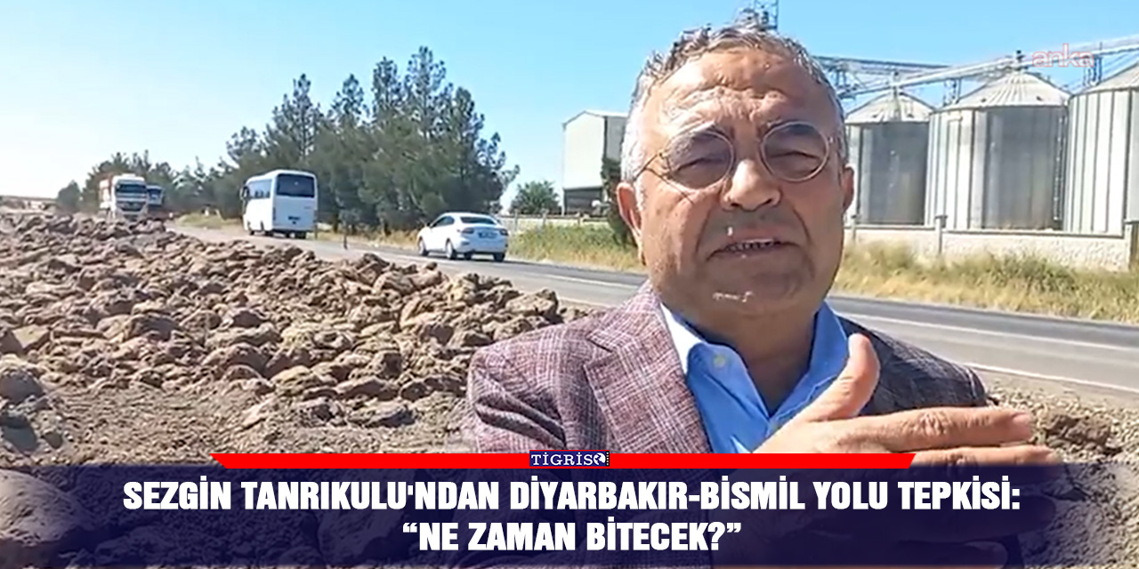 Sezgin Tanrıkulu'ndan Diyarbakır-Bismil yolu tepkisi: “Ne zaman bitecek?”