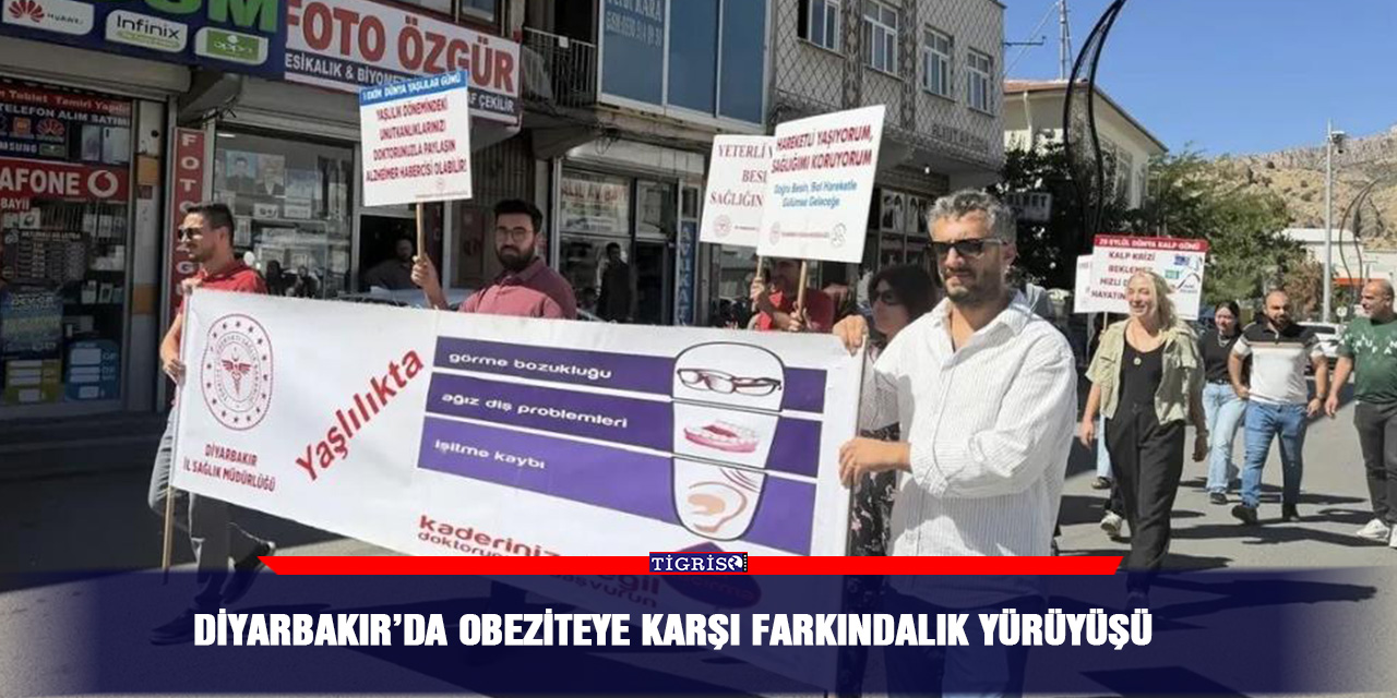 Diyarbakır’da obeziteye karşı farkındalık yürüyüşü