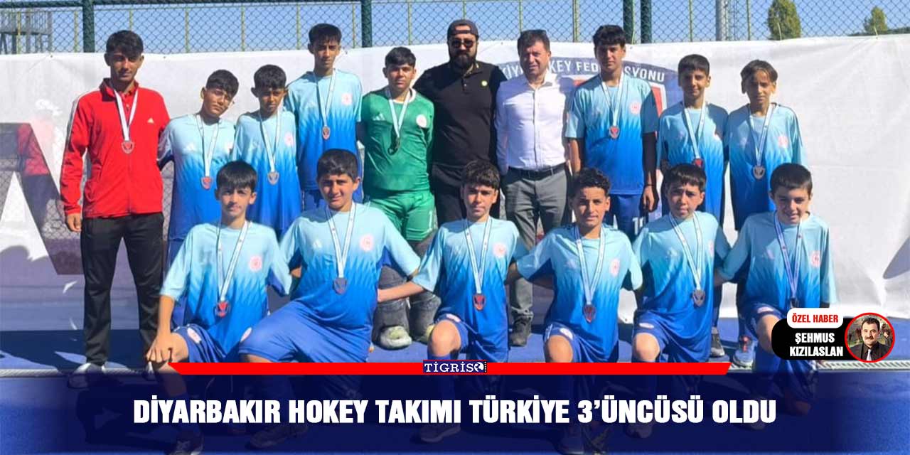 Diyarbakır hokey takımı Türkiye 3’ncüsü oldu