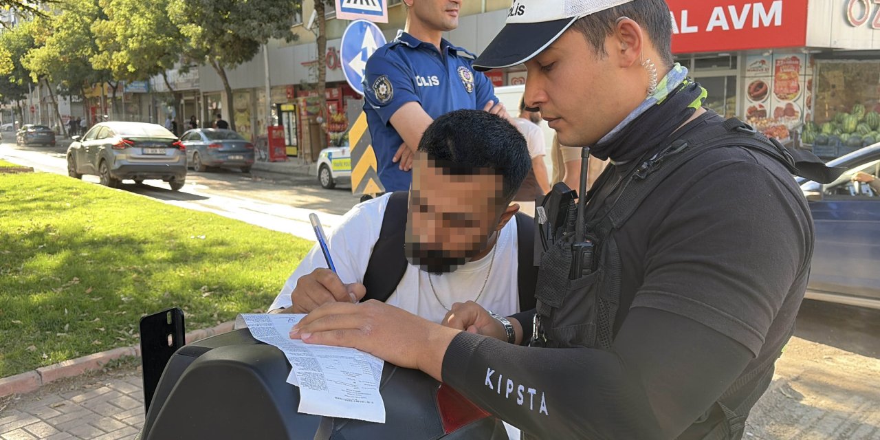 Elazığ'da abart egzozlu motosiklete 21 bin lira