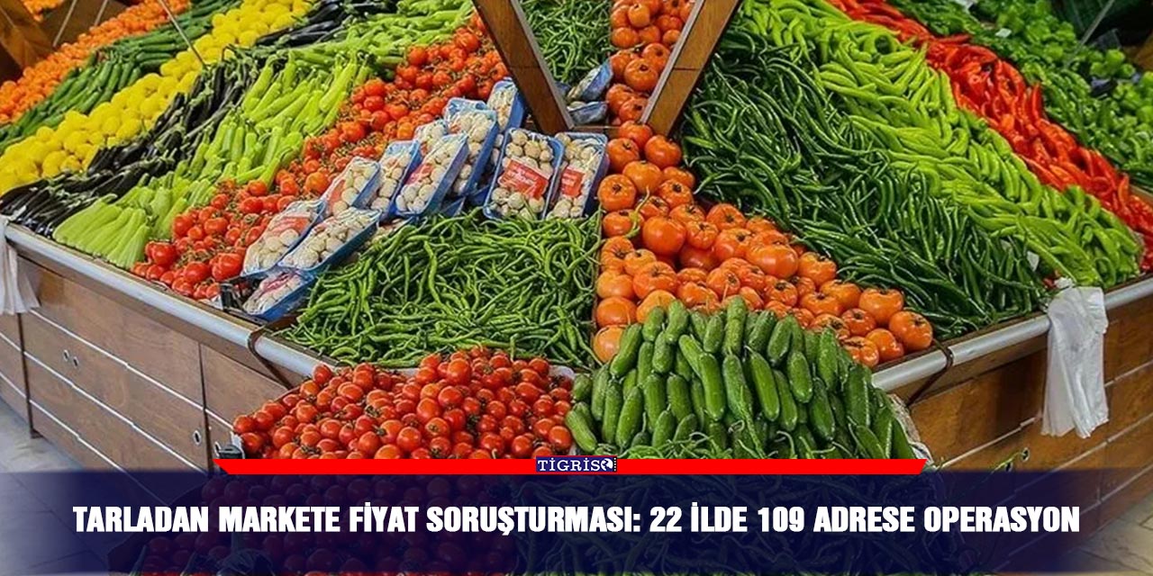 Tarladan markete fiyat soruşturması: 22 ilde 109 adrese operasyon
