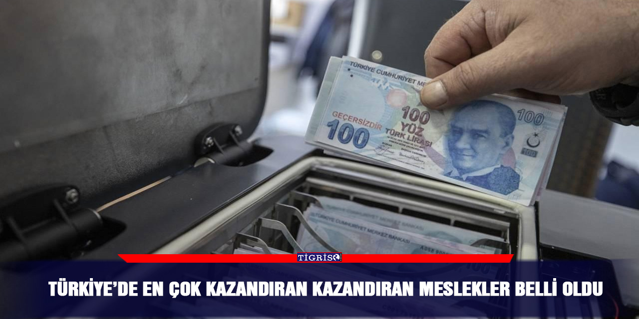 Türkiye’de en çok kazandıran kazandıran meslekler belli oldu