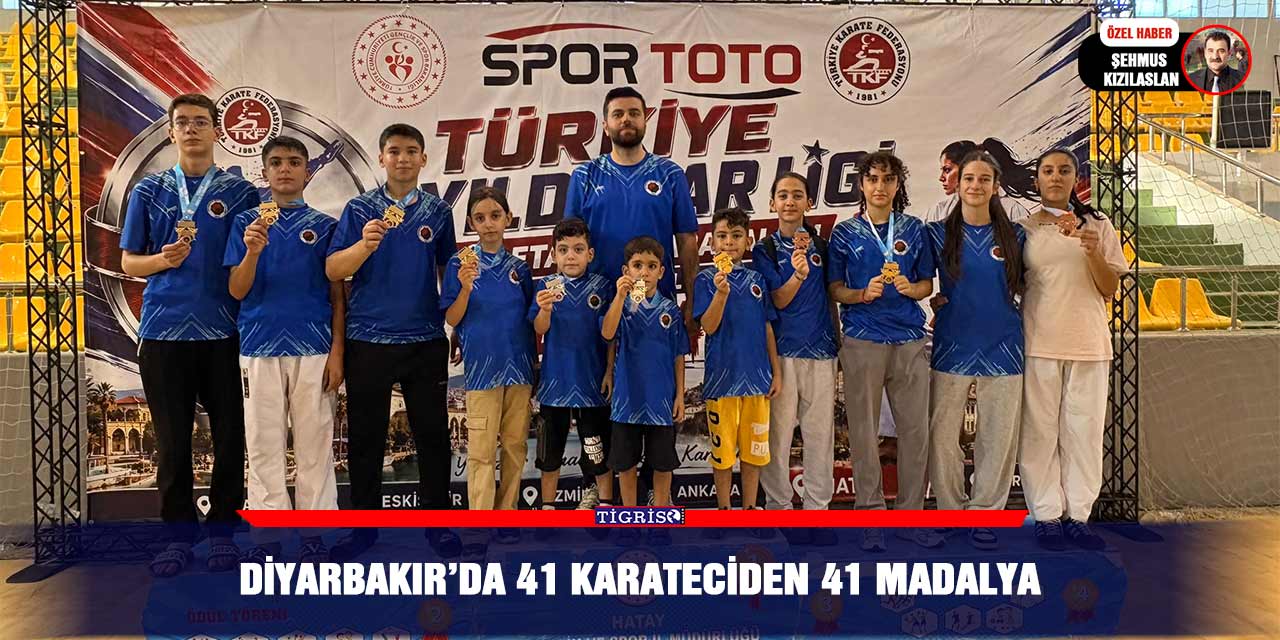 Diyarbakır’da 41 karateciden 41 madalya