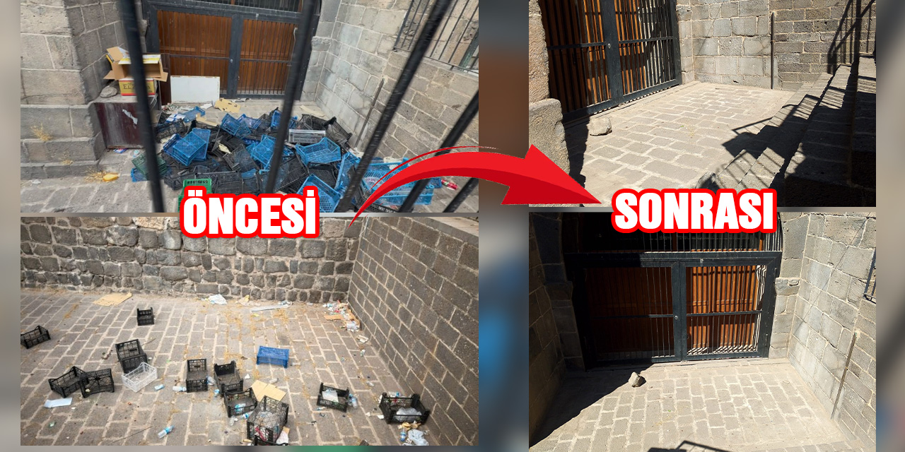 Tarihi Surların çevresi temizlendi