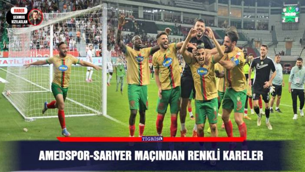 Amedspor-Sarıyer maçından renkli kareler