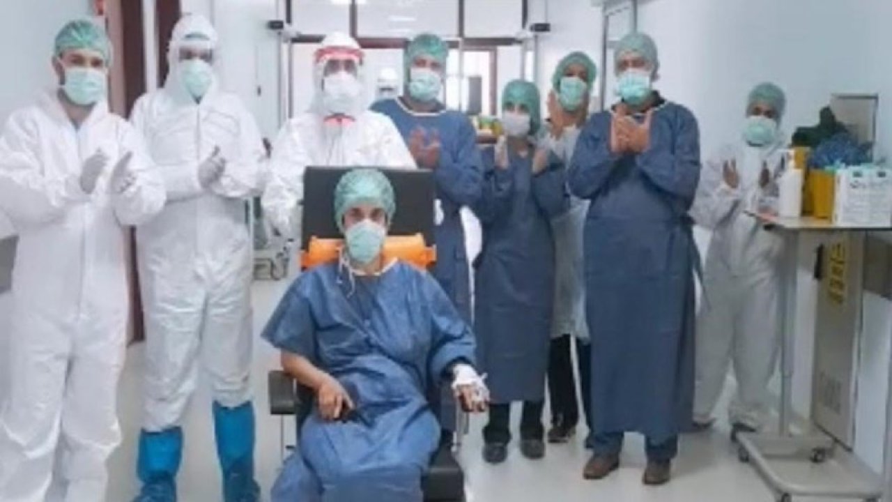 Doğum yapan kadın, bebeğiyle koronayı yendi