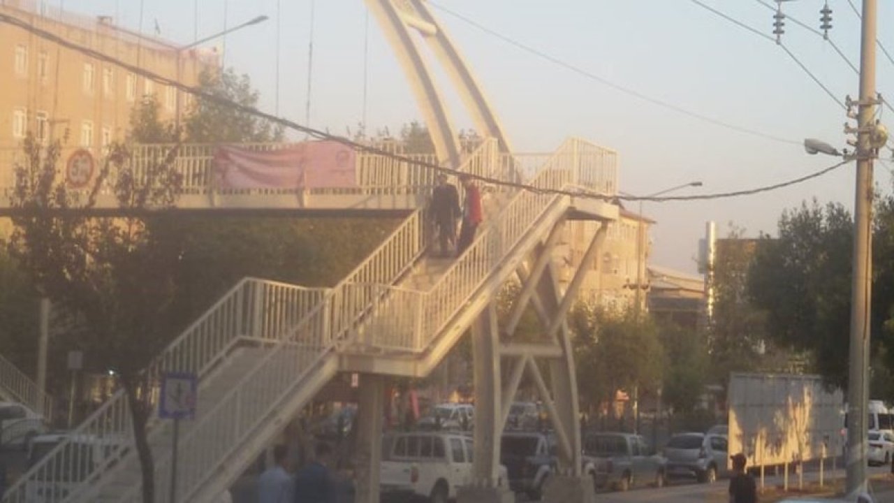 Diyarbakır’da engelli vatandaşa üst geçit eziyeti