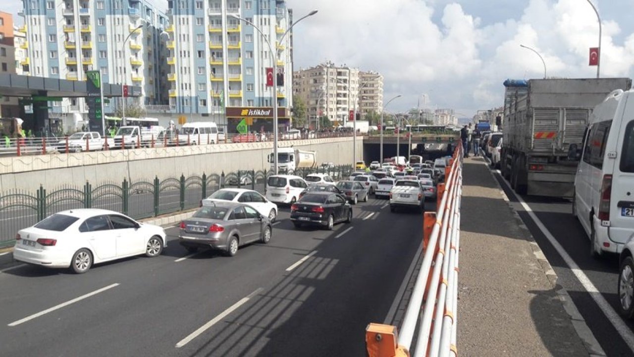 Diyarbakır’da Kantar kavşağında kaza