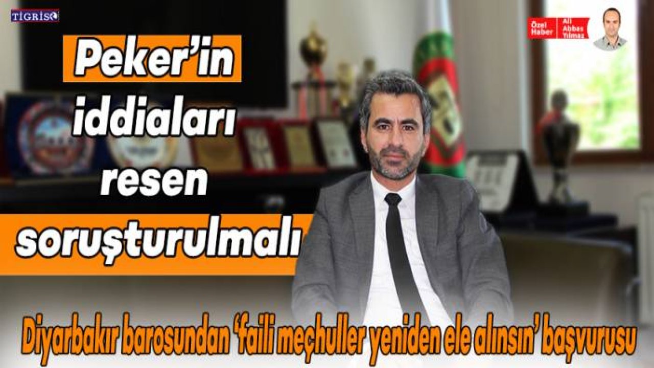 "Peker’in iddiaları resen soruşturulmalı"