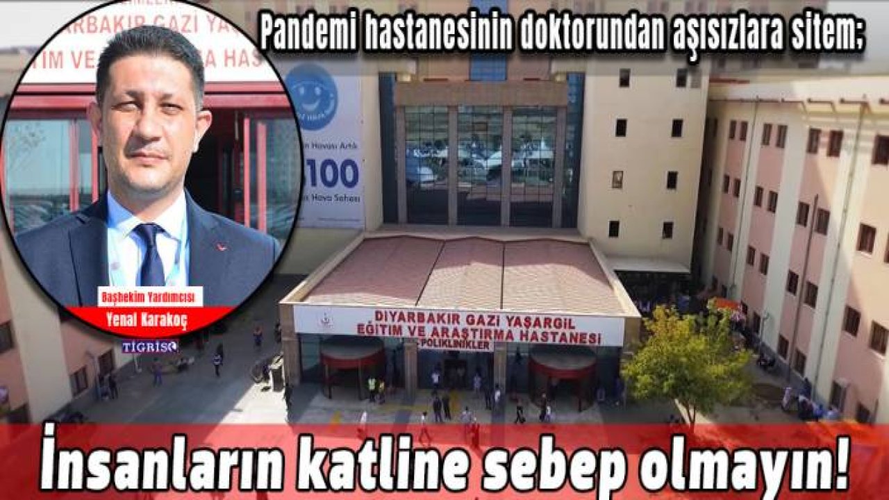 Pandemi hastanesinin doktorundan aşısızlara sitem