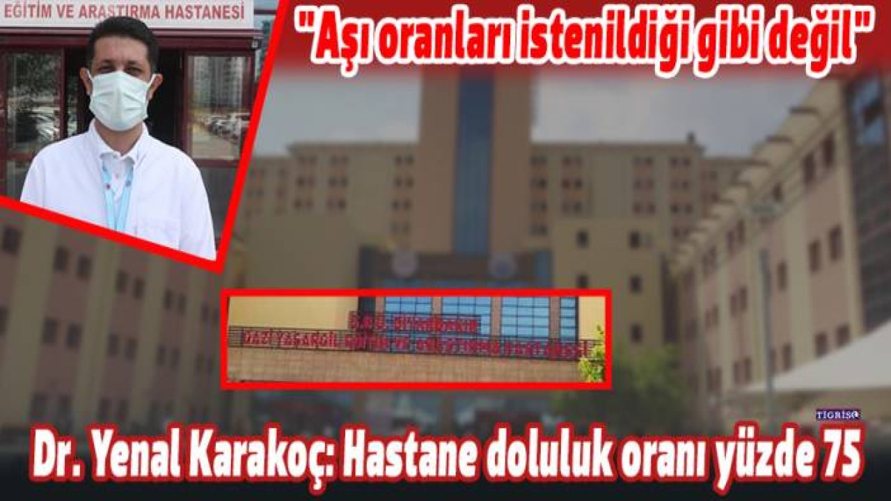 Dr. Yenal Karakoç: Hastane doluluk oranı yüzde 75
