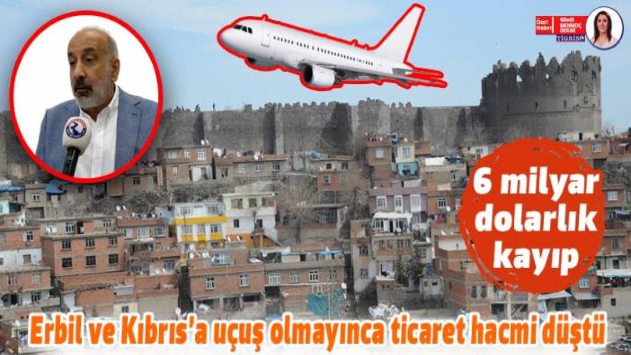 Erbil ve Kıbrıs’a uçuş olmayınca ticaret hacmi düştü