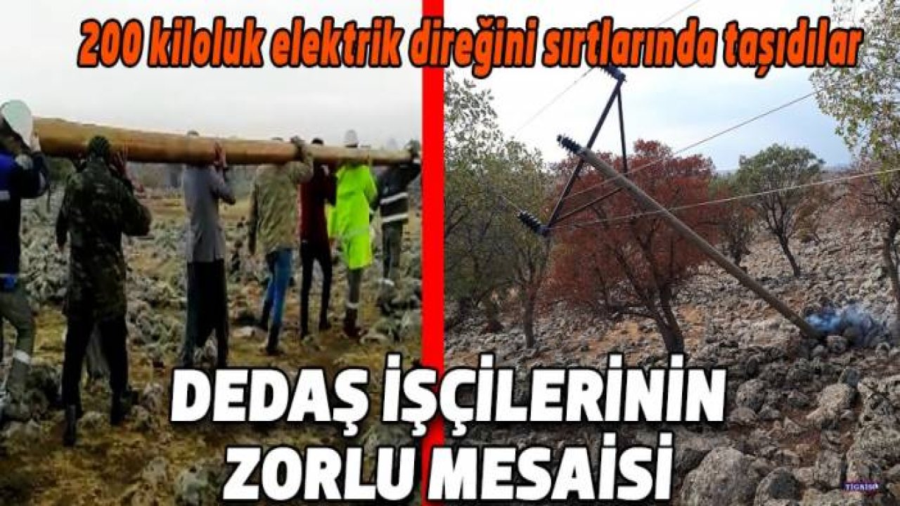 DEDAŞ işçilerinin zorlu mesaisi
