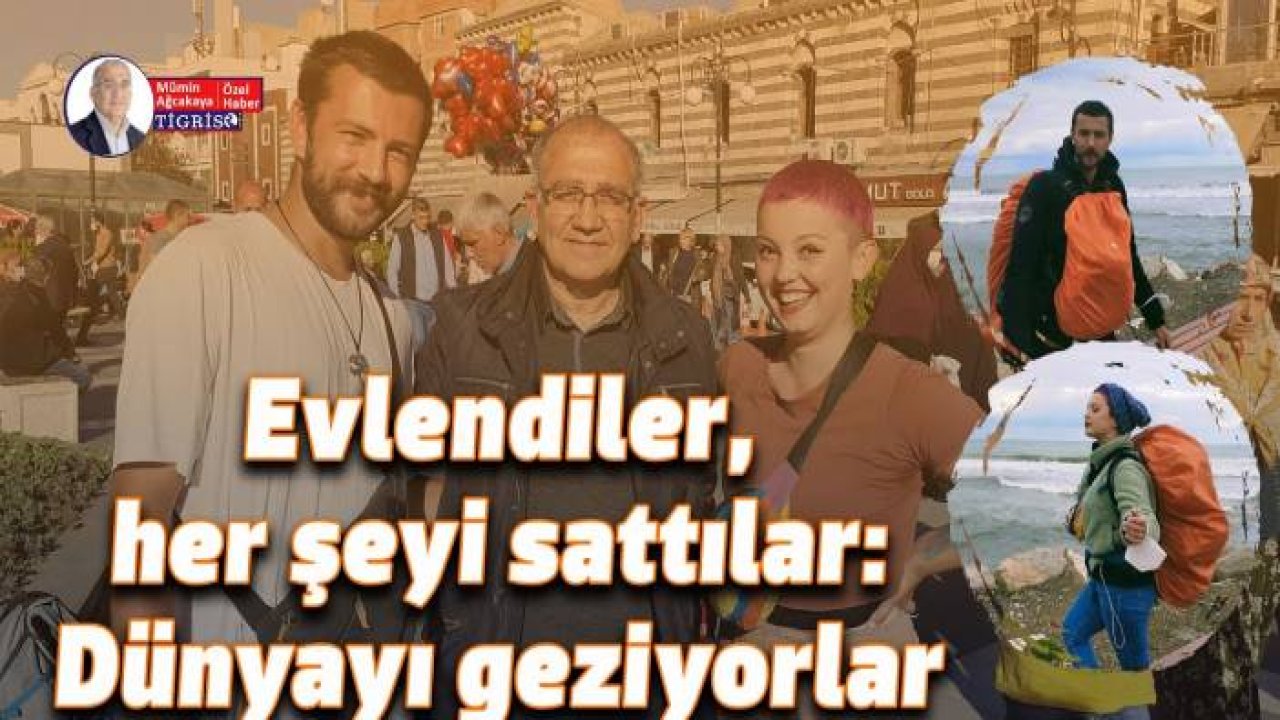 Evlendiler, her şeyi sattılar: Dünyayı geziyorlar