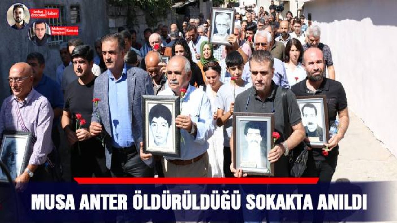 Musa Anter öldürüldüğü sokakta anıldı