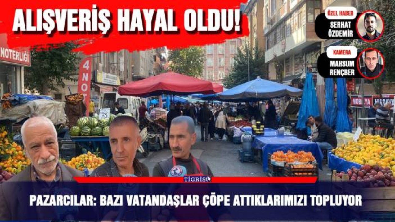 Pazarcılar: Bazı vatandaşlar çöpe attıklarımızı topluyor