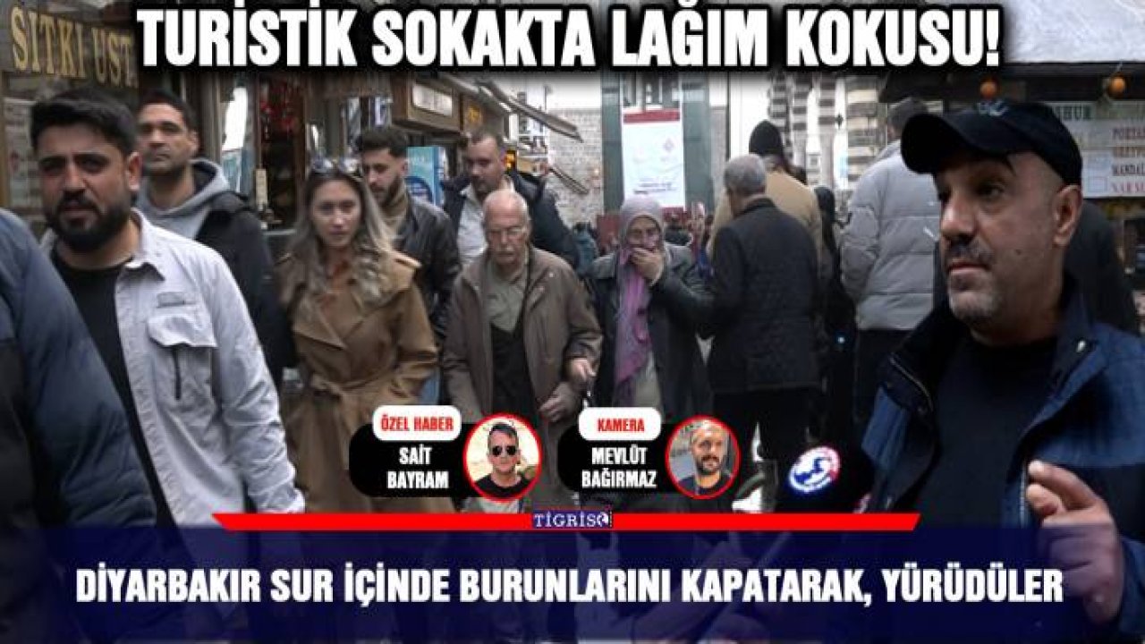 Diyarbakır sur içinde burunlarını kapatarak, yürüdüler