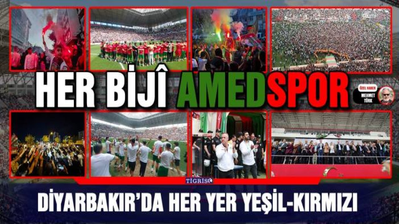 Diyarbakır’da her yer yeşil-kırmızı
