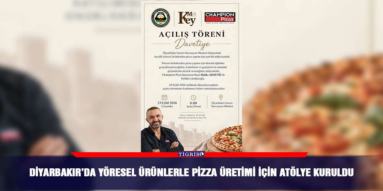 Diyarbakır’da yöresel ürünlerle pizza üretimi için atölye kuruldu