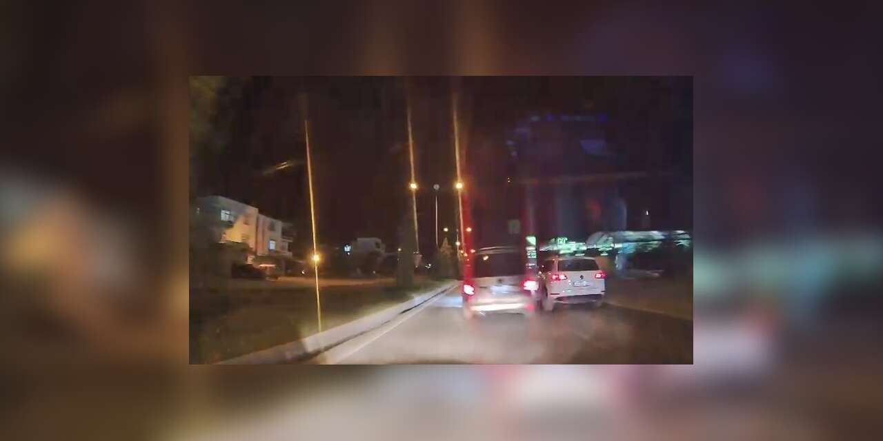 Makas atan sürücü kameraya yansıdı