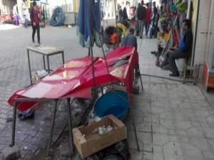 Ergani'de kaldırım işgali yapan 10 esnafa ceza