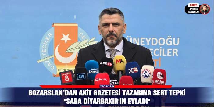 Bozarslan’dan Akit Gazetesi yazarına sert tepki
