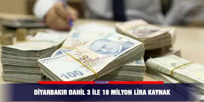 Diyarbakır dahil 3 il için 10 milyon lira kaynak