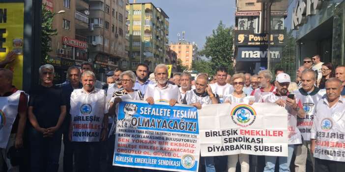 Diyarbakır’da emeklilerden dikkat çeken çıkış‎
