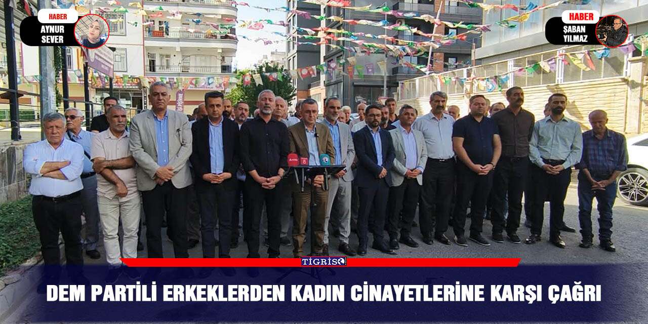 DEM Partili erkeklerden kadın cinayetlerine karşı çağrı