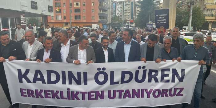 Diyarbakır’da dikkat çeken yürüyüş: Bu kez erkekler sokakta