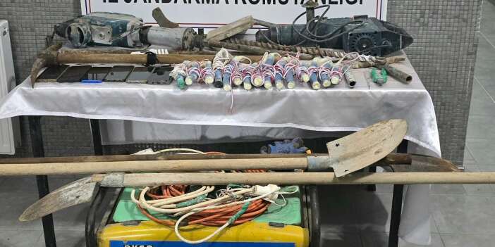 Kaçak kazı yapan 6 şüpheli suçüstü yakalandı