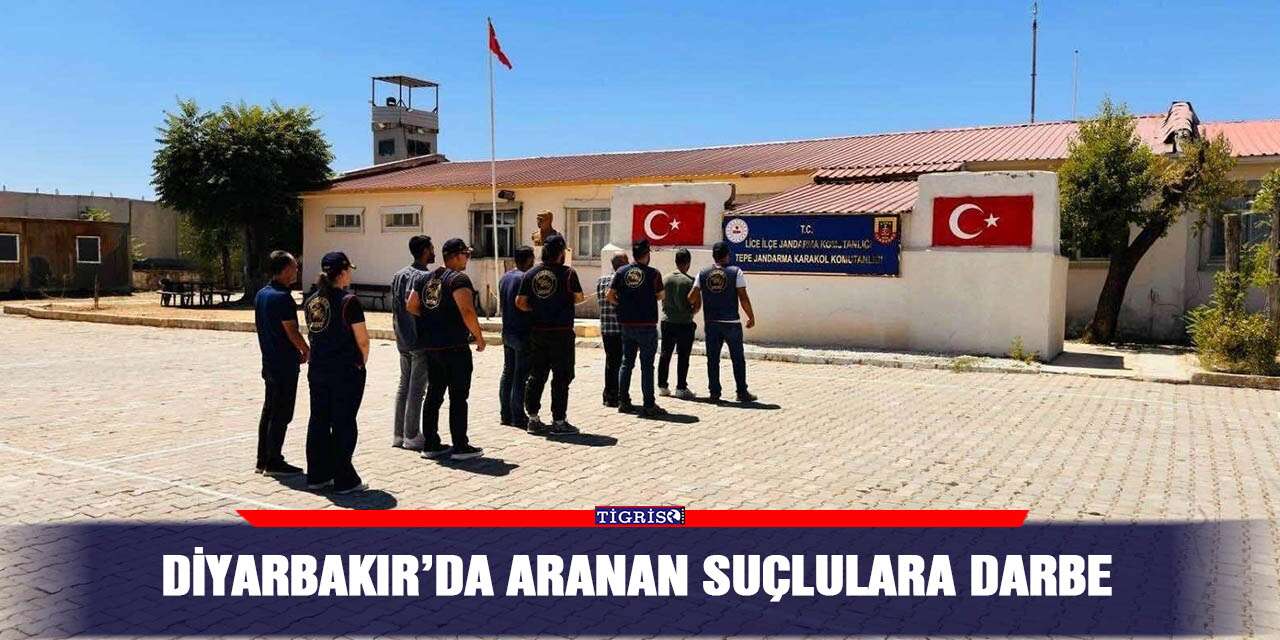 Diyarbakır’da aranan suçlulara darbe