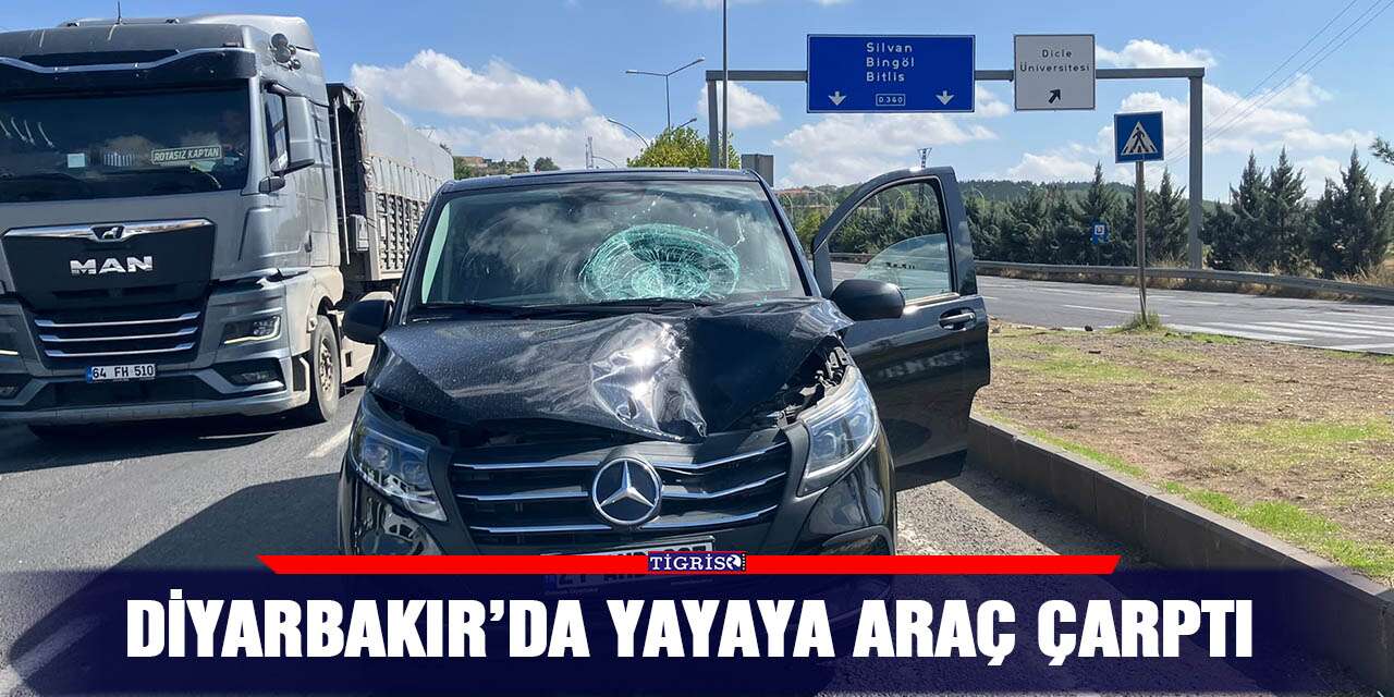 Diyarbakır’da yayaya araç çarptı