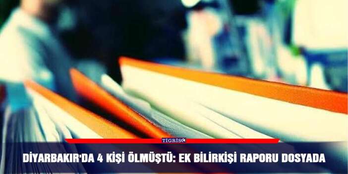 Diyarbakır'da 4 kişi ölmüştü: Ek bilirkişi raporu dosyada