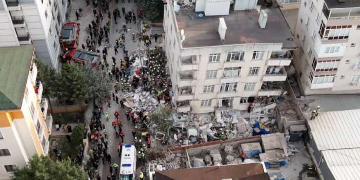 7 katlı bina çöktü! Arama kurtarma çalışmaları başladı