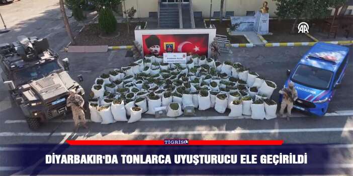 Diyarbakır'da tonlarca uyuşturucu ele geçirildi
