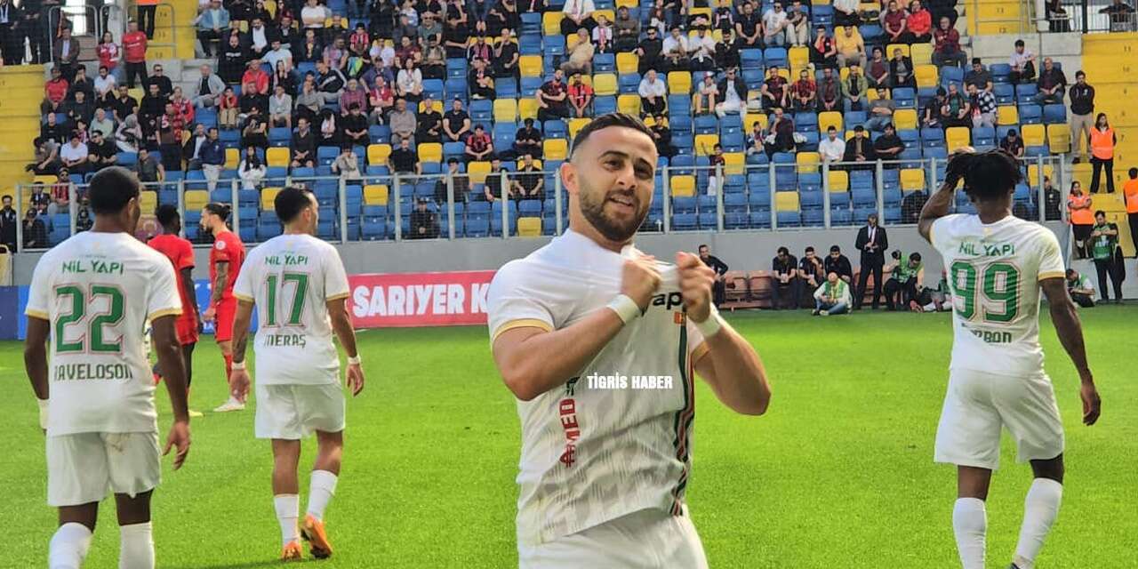 Amedspor deplasmanda ilk yarıyı önde kapattı!