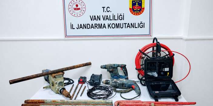 Kaçak kazıya suçüstü: 2 gözaltı