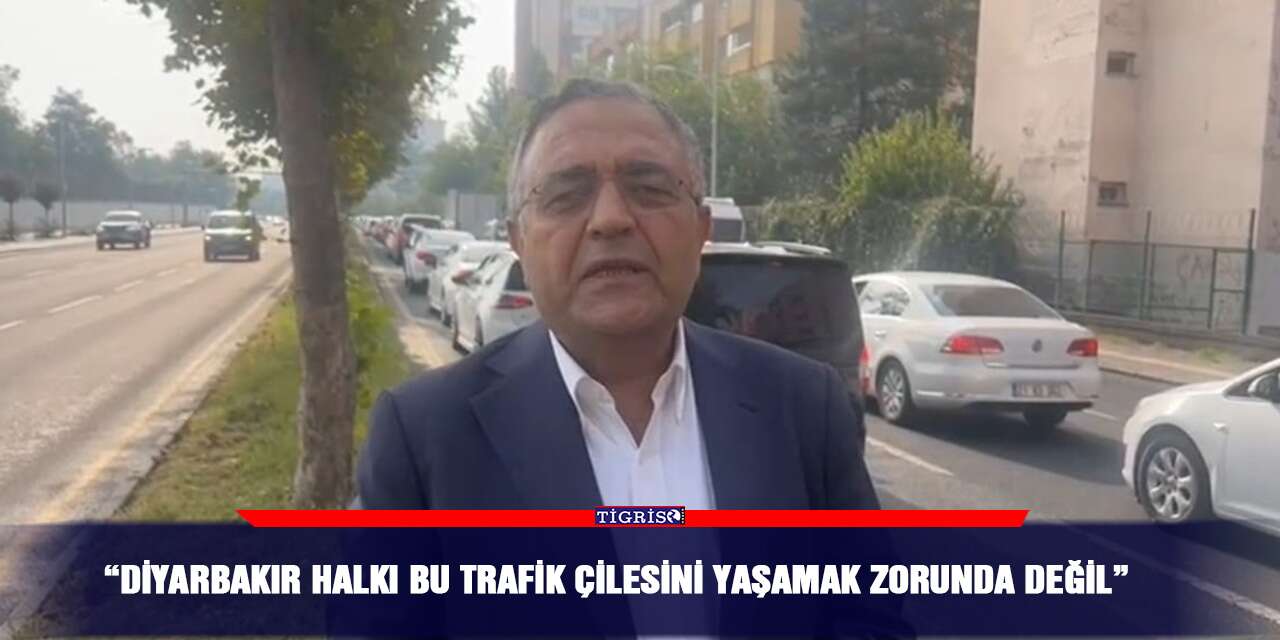 “Diyarbakır halkı bu trafik çilesini yaşamak zorunda değil”